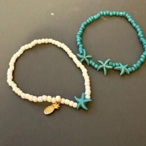 Beaded beach bracelets